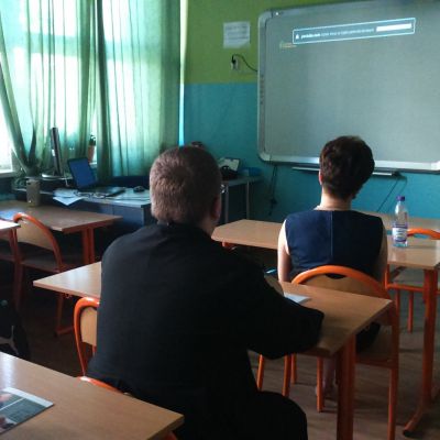 Spotkanie edukatora a Radą Pedagogiczna w Gimnajum nr 4 w Tarnowie